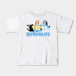 Bluey and Bingo Papalife Kids T-Shirt